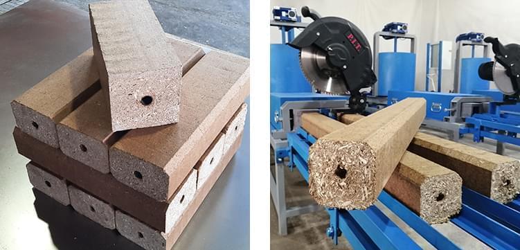 Компания «WoodPress» оборудования по производству прессованного бруса